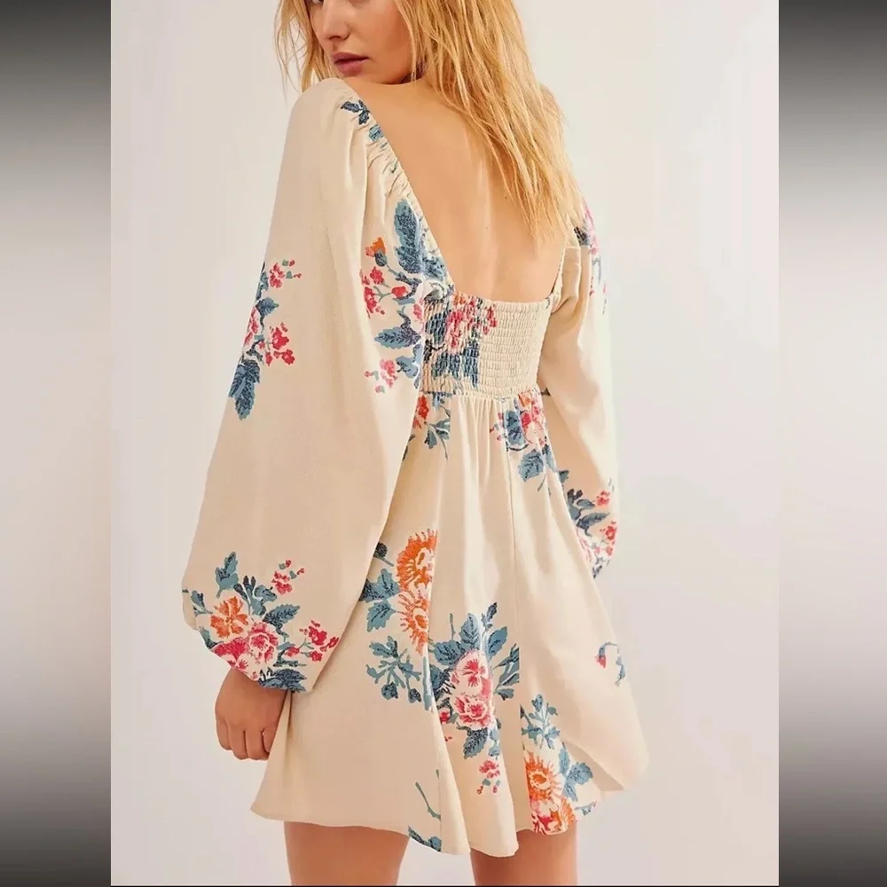 FREE PEOPLE Francesca Mini Floral Dress - Picture 3 of 9